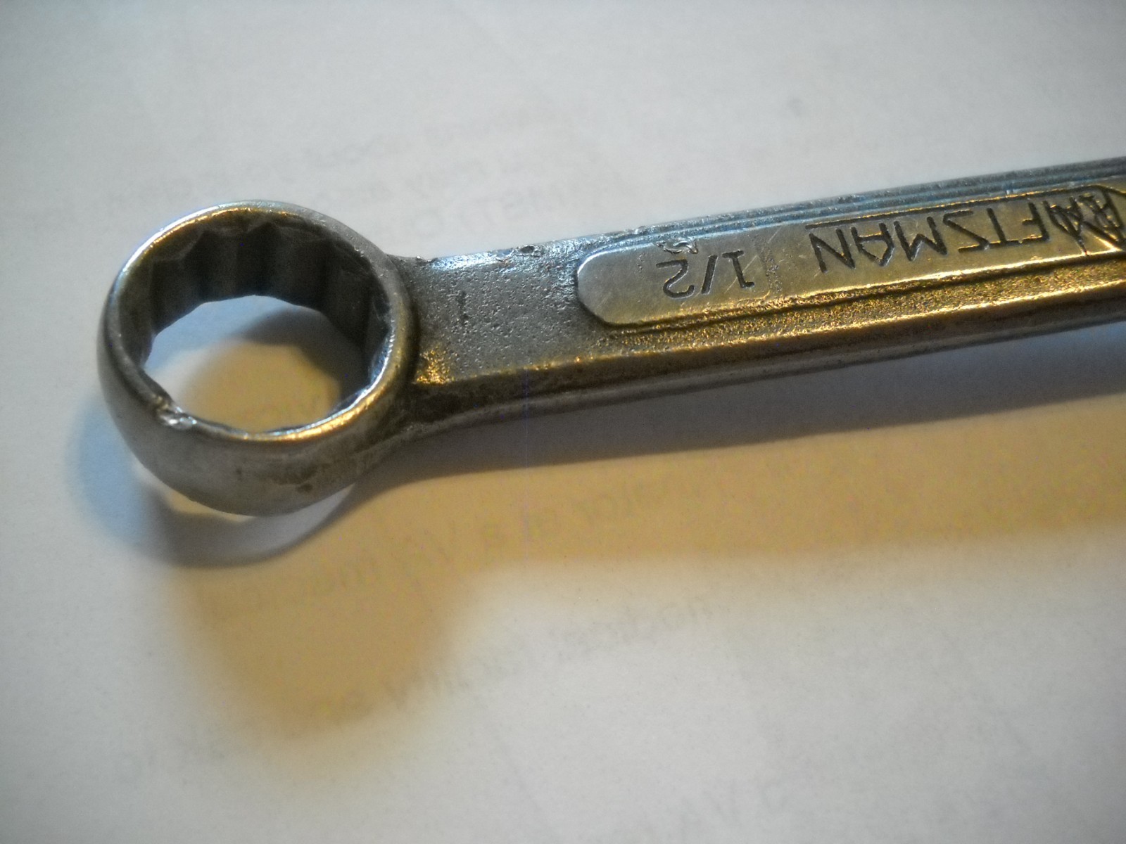 Vintage Craftsman Stubby Double Box End Wrench 9/16″ x 1/2″ 5″ Long Underline