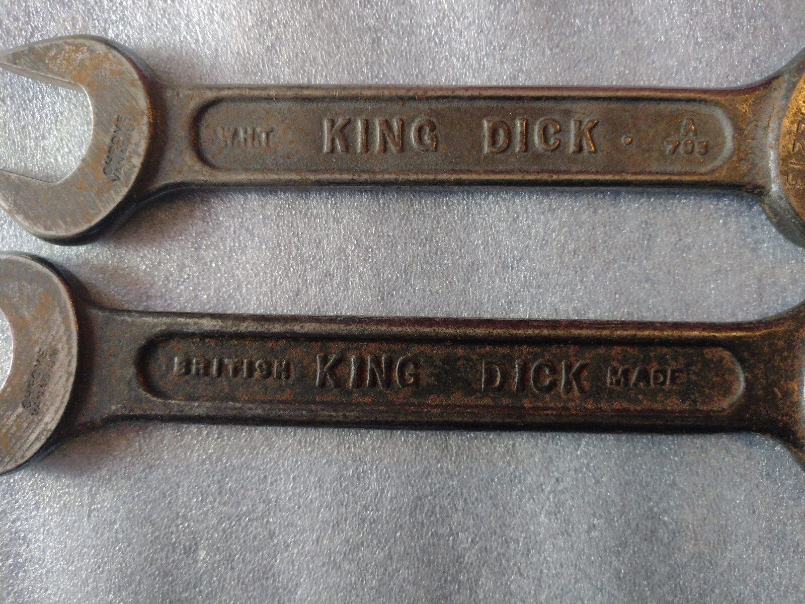 King Dick ODM SPANNERS TOOLKIT Wrenches sizes- 26×24 & 23x21MM British made