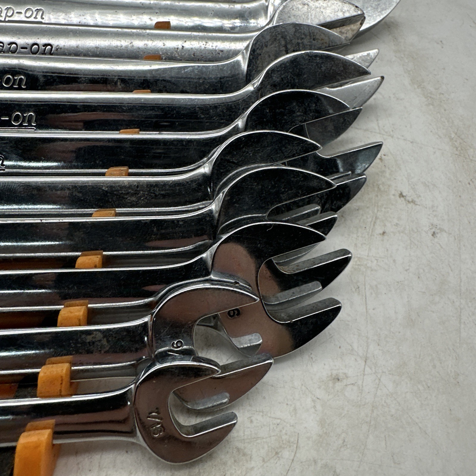 Vintage Snap On VO Series Open End Wrench Set, 12 Total Underline Snap On USA!!’