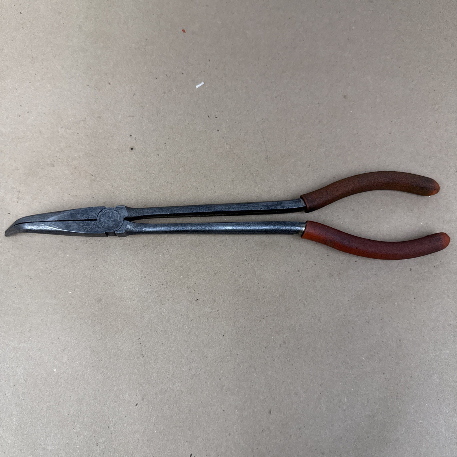 MAC Tools P112BN-O Bent Nose Needle Nose Pliers 11-1/4″ Long Orange Handle USA