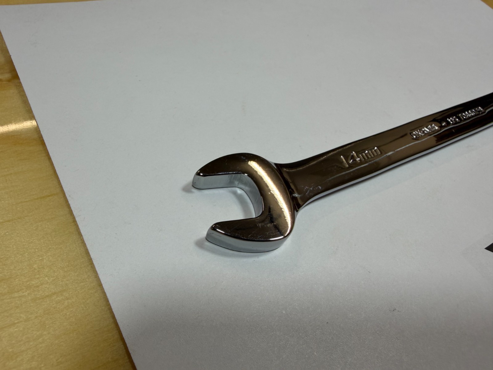 Snap-on Tools NOS 14mm Metric 0° Non-Reversing Ratcheting Combo Wrench OXRM14