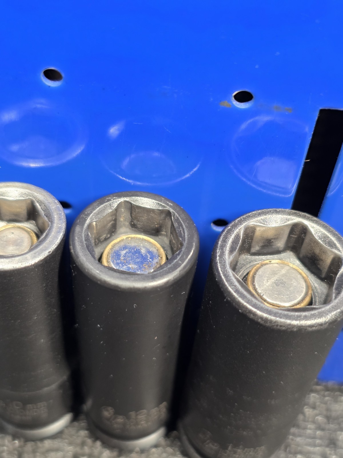 Grey Pneumatic GP 3/8″ Drive 8, 10, 12 & 14mm Magnetic Deep Impact Sockets Nice