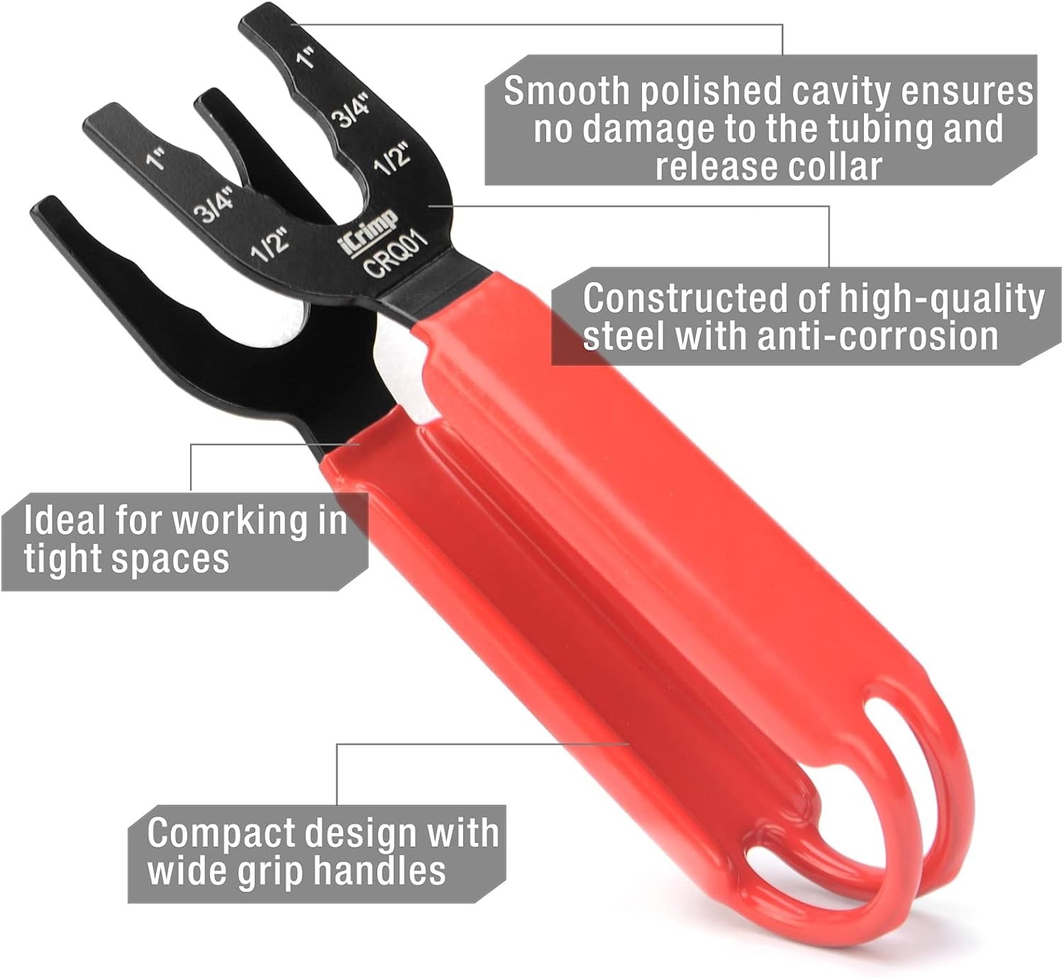 Disconnect Tool for Brass Push-Fit Fittings – 1/2′ 3/4′ 1′ Compatibility