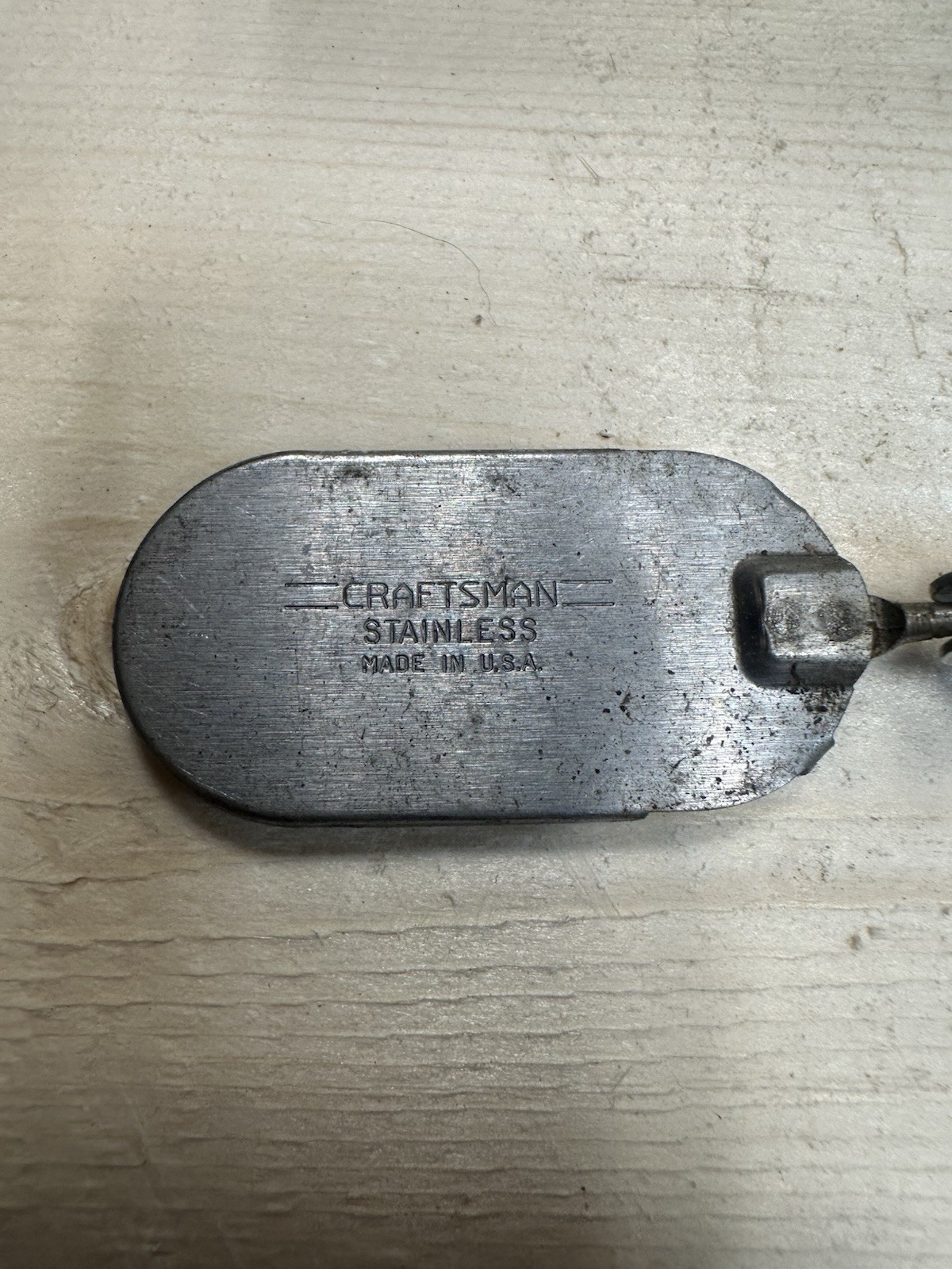 Craftsman Stainless Inspection Mirror Pocket Tool USA 2″ Oval, 9″ Length