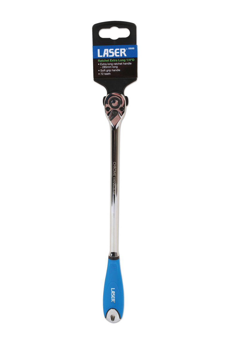 Laser 6888 Extra Long 1/4″ Drive Ratchet