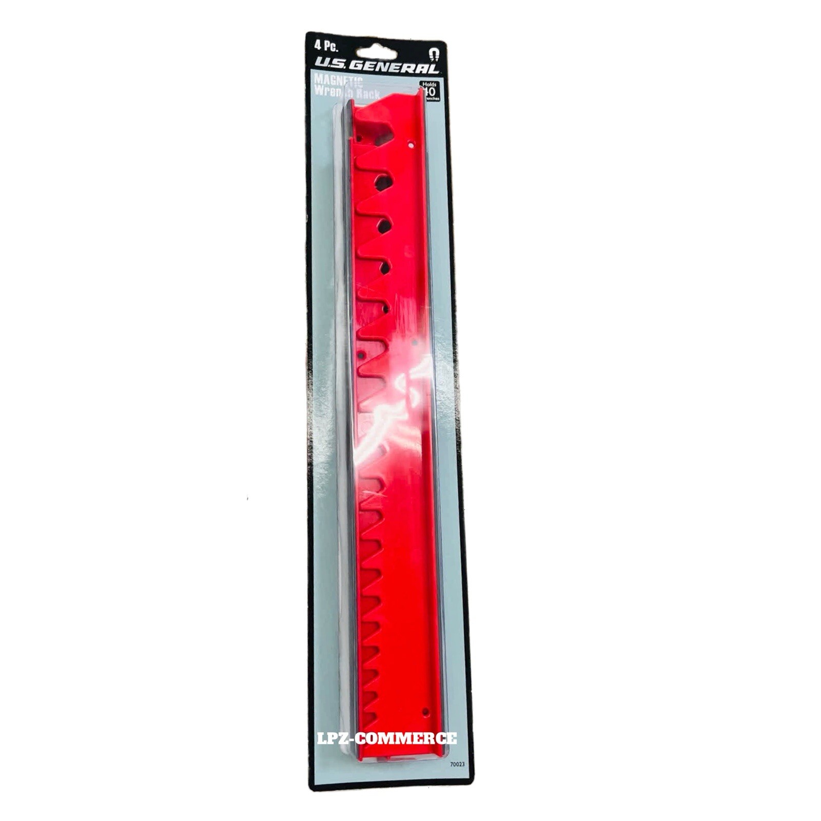 US General 4-Piece Magnetic Wrench Rack Holds 40 Wrenches