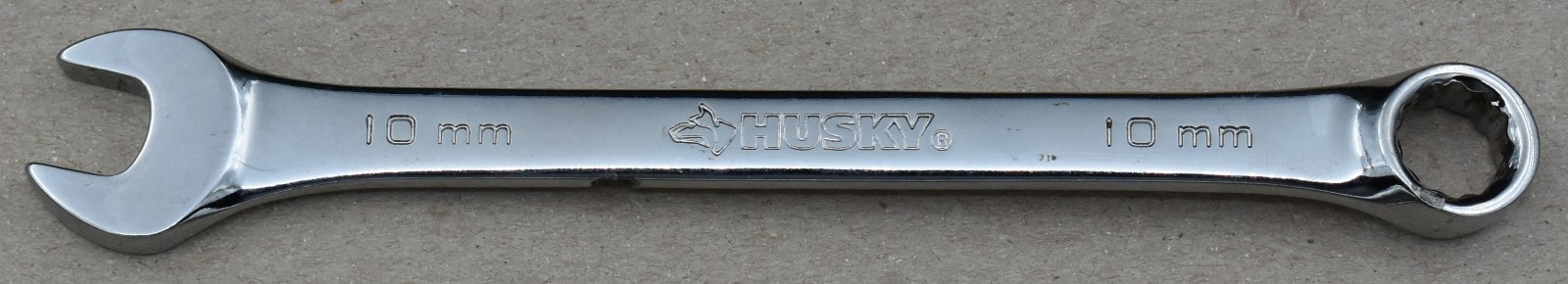 HUSKY TOOLS, 10MM METRIC, 12-POINT, OPEN/BOX END COMBINATION WRENCH