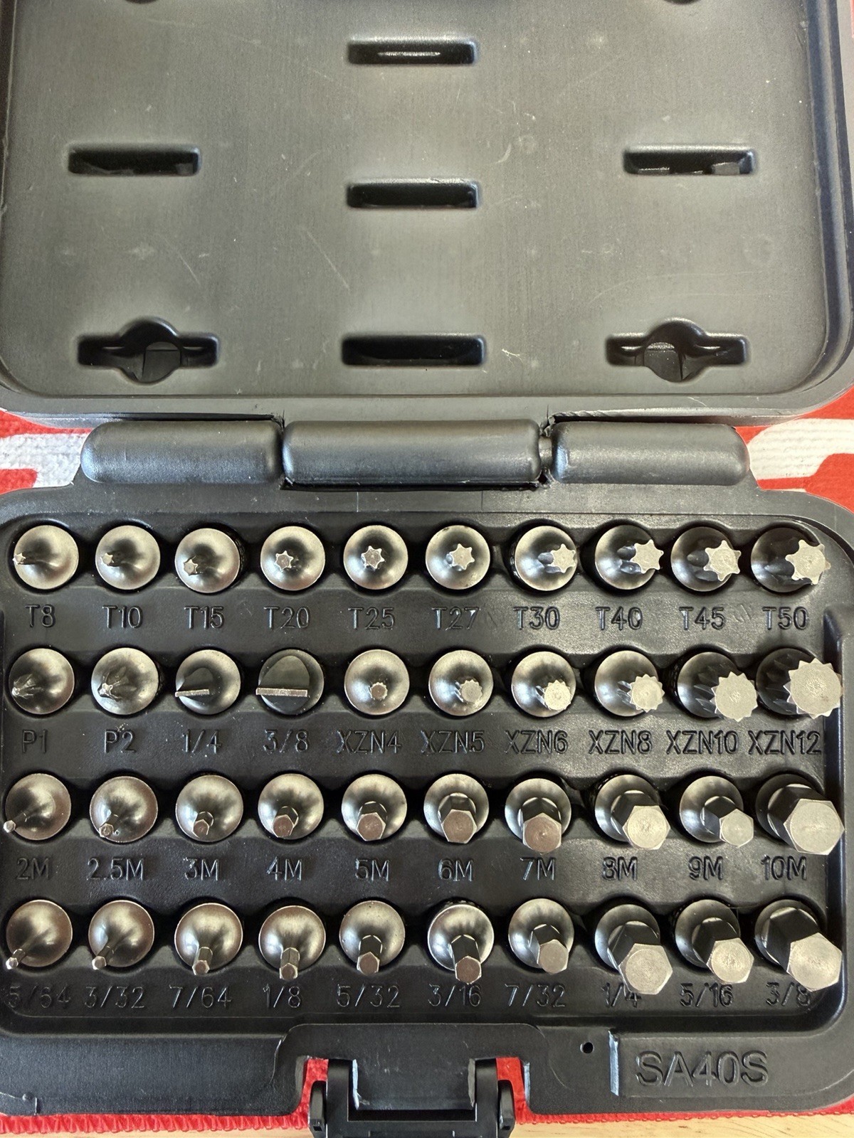 MATCO TOOLS 40 Piece 1/4 Drive Stubby Bit Set with Case