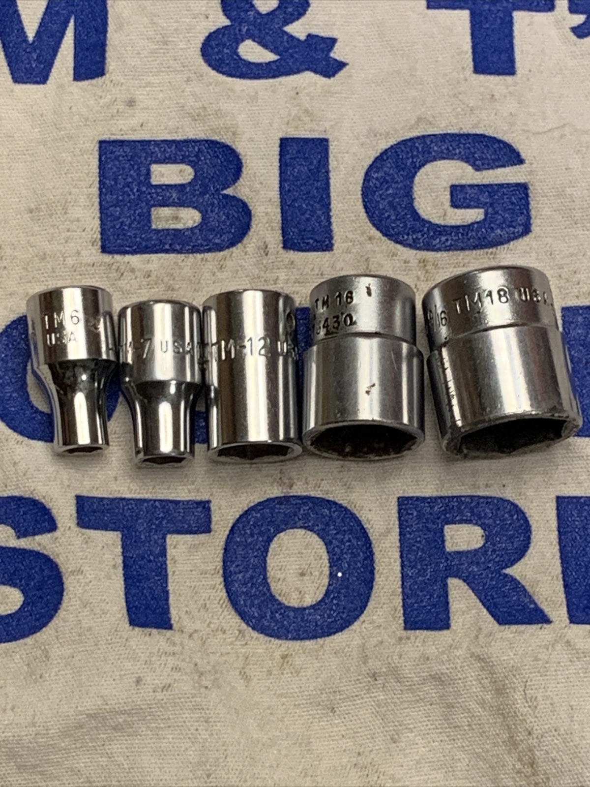 Snap-on Tools USA 1/4″ Drive 6pt 5pc Chrome Sockets 3/16″ – 9/16″ TM6-TM18