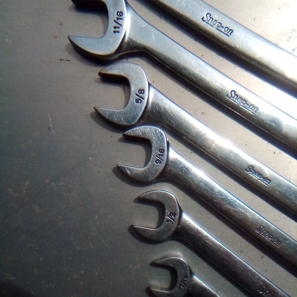 Snap On Tools SAE Four-way Angle Wrench 7 Piece Set VS 807 Lot 1020