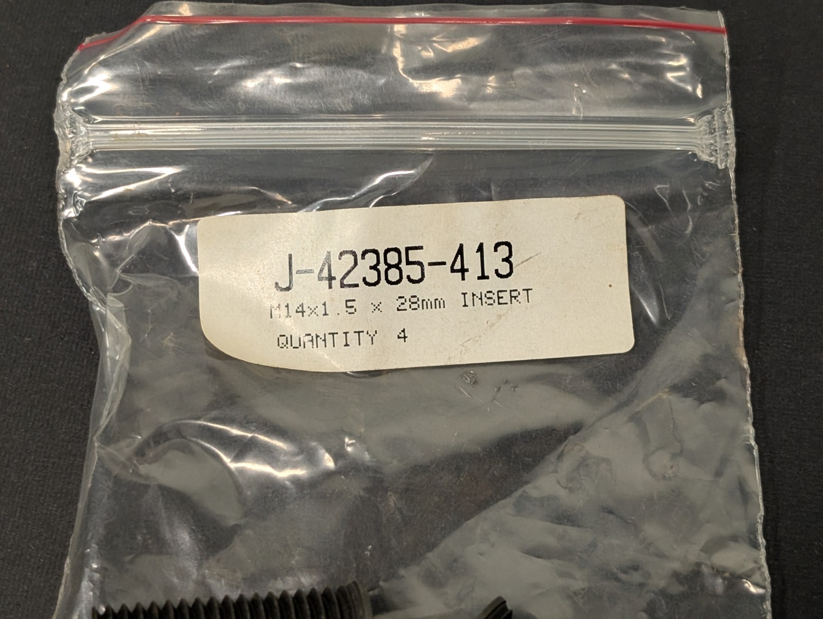 Kent Moore 4pc GM J-42385-413 M14x1.5 28mm Time-Sert Thread Repair Insert Tool