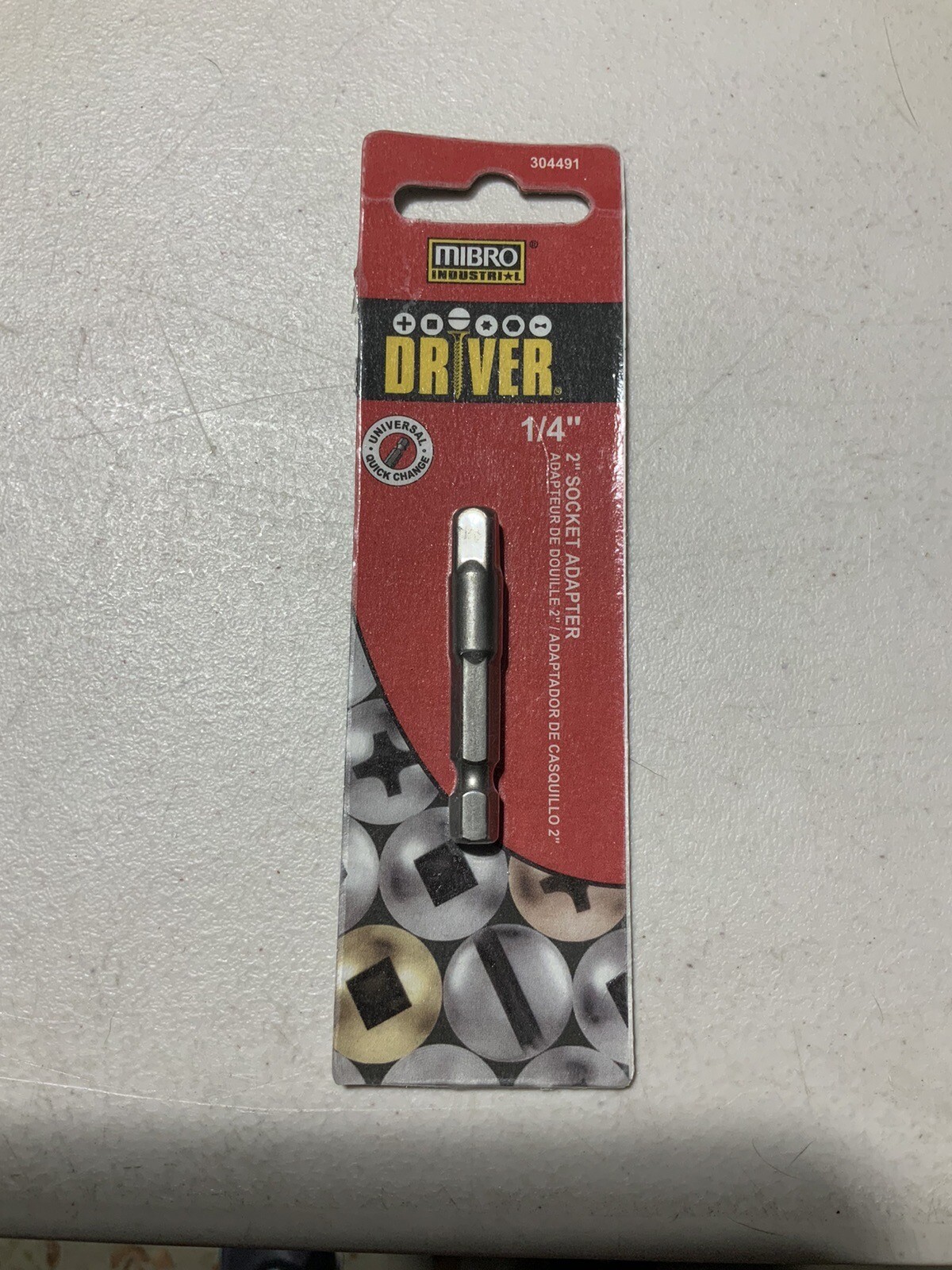 3PC MIXED BRANDS 1/4, 3/8, 1/2¨DRIVE -1/4» SOCKET ADAPTER W/FREE BONUS DRIVER