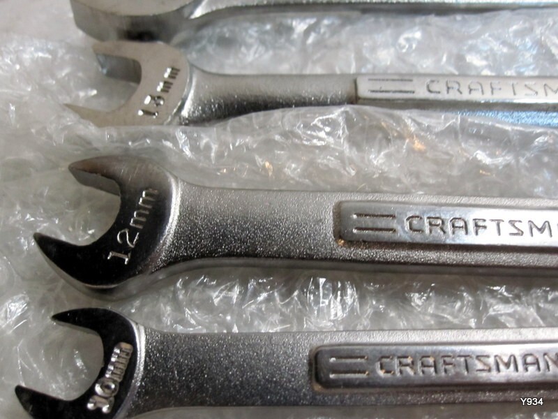 Craftsman 5 Piece open ended wrench see description
