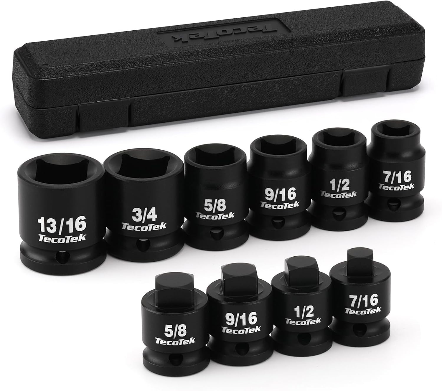 1/2″ Drive Pipe Plug Socket Set, Square Drive Socket, 10-Piece, SAE, 4 Point…