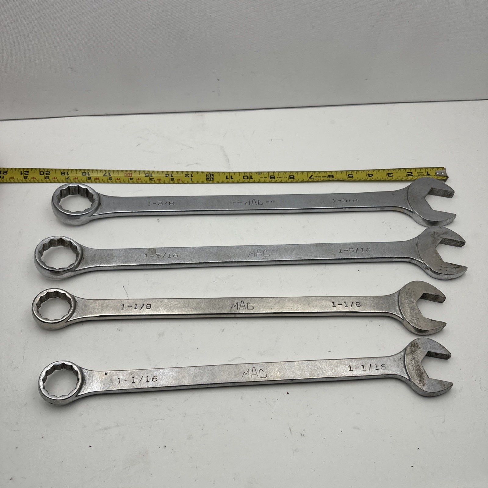 Lot Of 4 Mac Wrenched CL34 CL36 CL42 CL44 1 1/16” 1 1/8” 1 5/16” 1 3/8”
