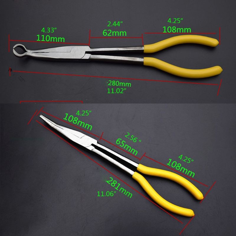 Pliers Plug Cable Puller Long Needle Nose Plier Wire Cutter Hose Clamp Hand Tool