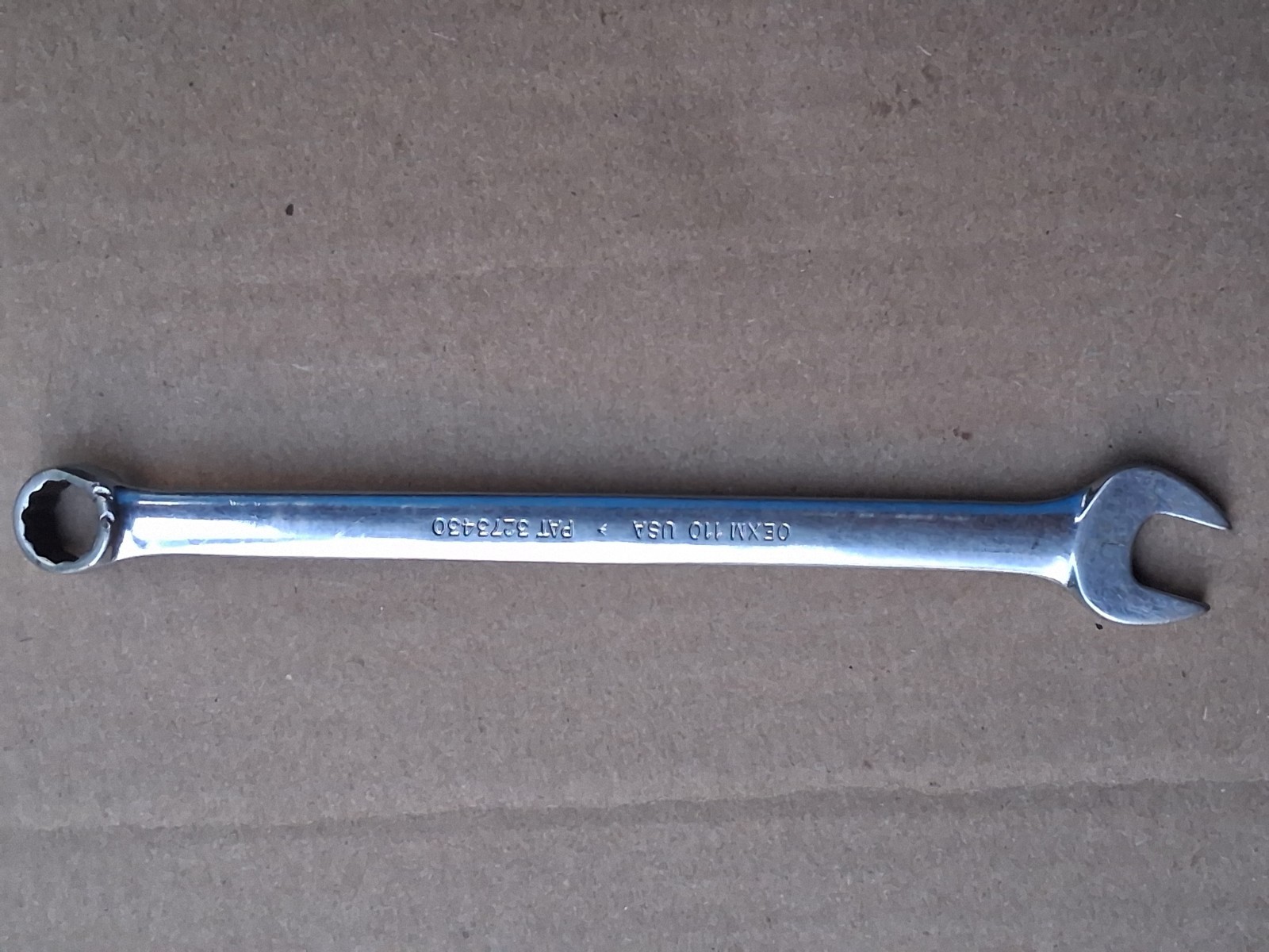 VINTAGE SNAP-ON OEXM110 METRIC 11 METRIC 12 POINT COMBINATION WRENCH USA