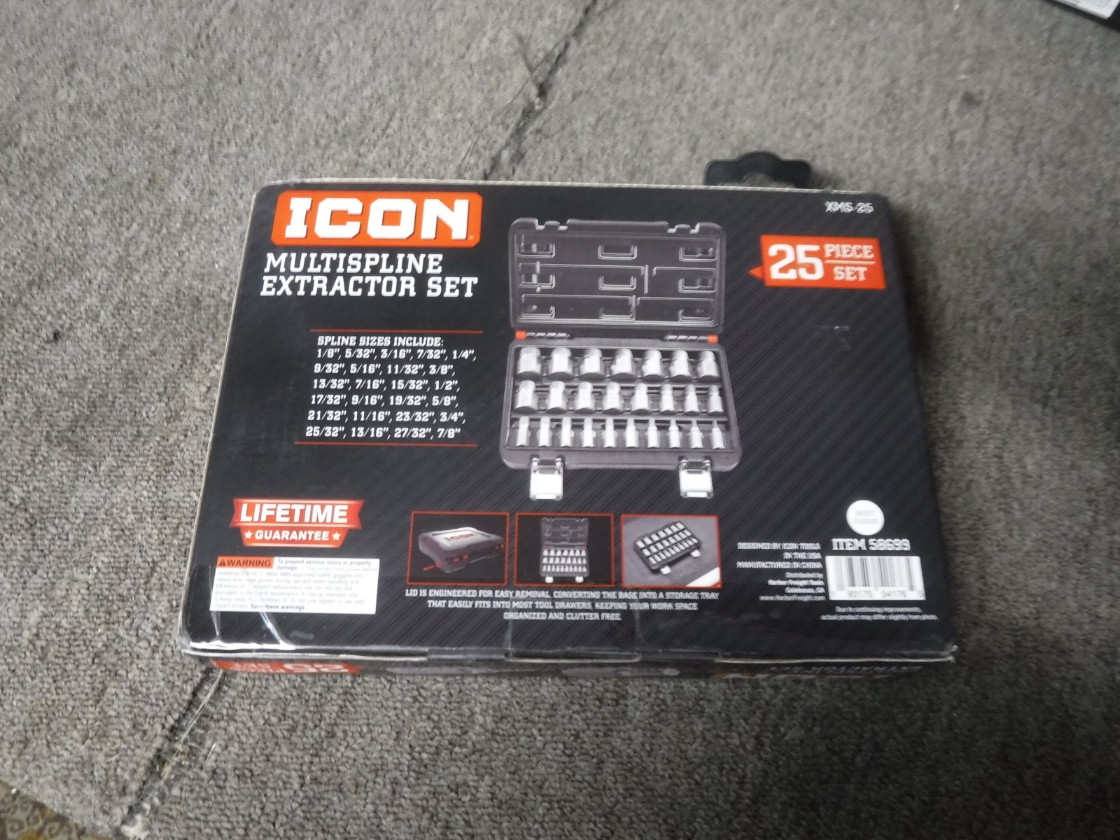 *NEW* Icon Multispline Screw Extractor Set, 25-Piece XMS-25 58699