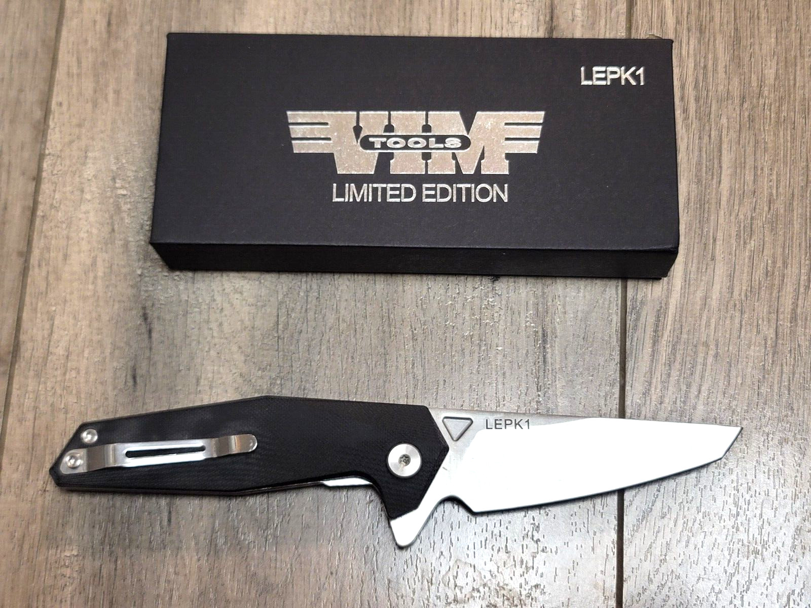 VIM Tools Limited Edition Liner Lock Pocket Knife w/ Pocket Clip, 440C #LPEK1