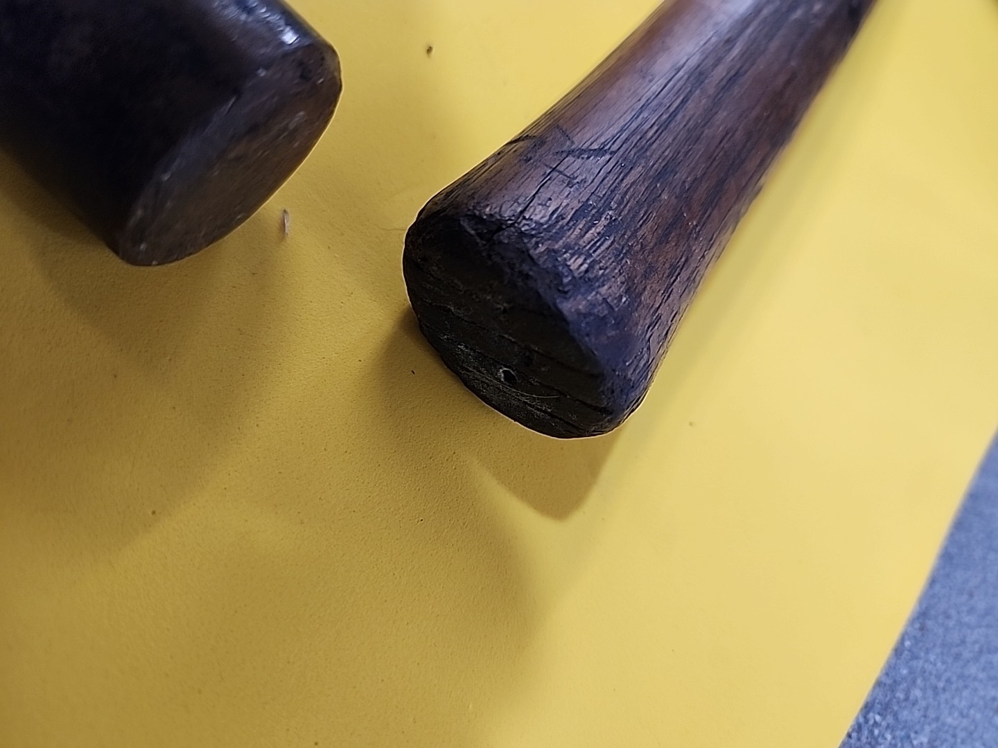 2-Vintage Ball Peen Hammers 24oz & 16oz. Original Handles (Actual Wt 36oz & 20oz