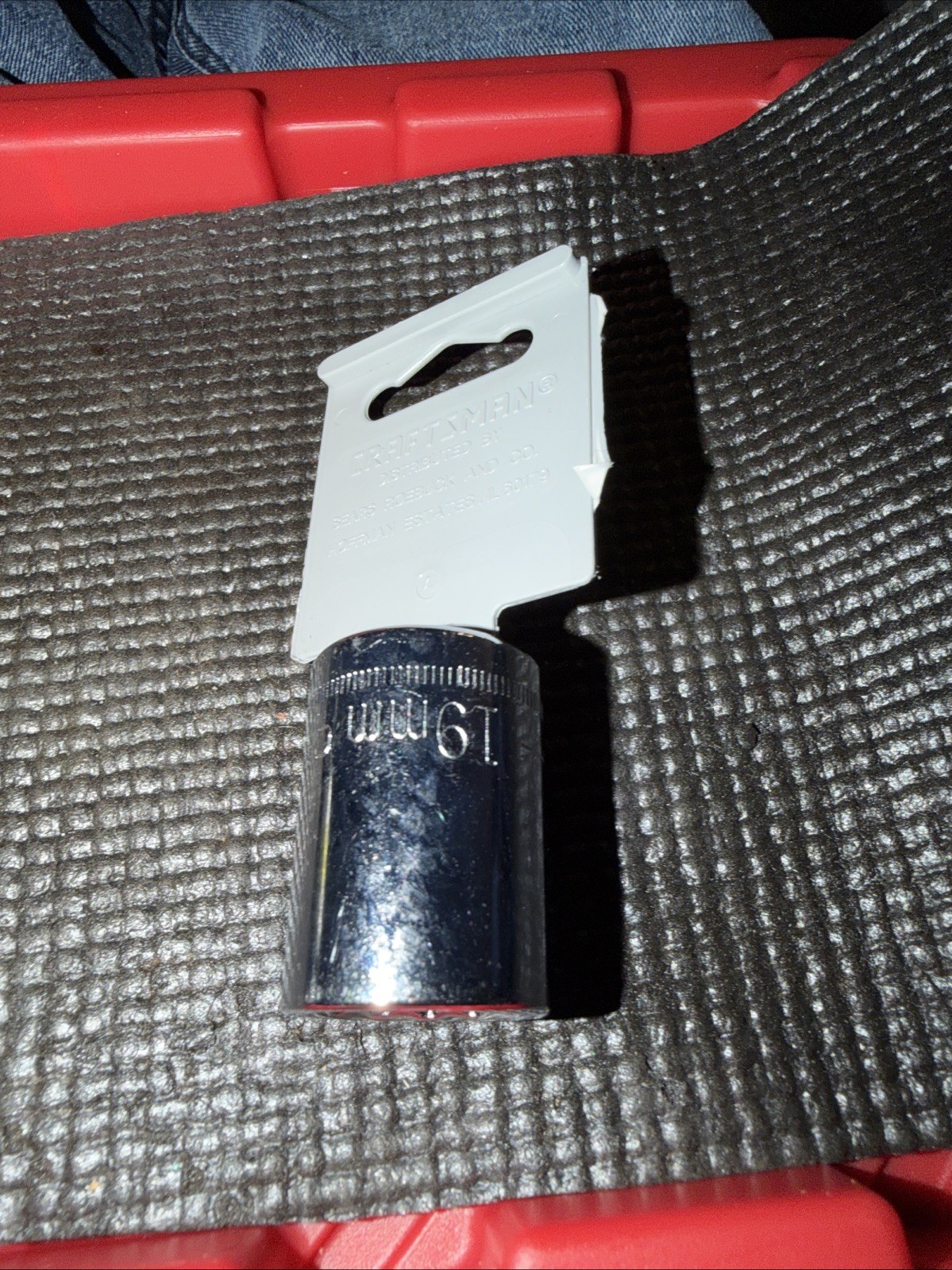 $11 Socket Craftsman 1/2″ Drive 19MM 12 Point Shallow Import 44238