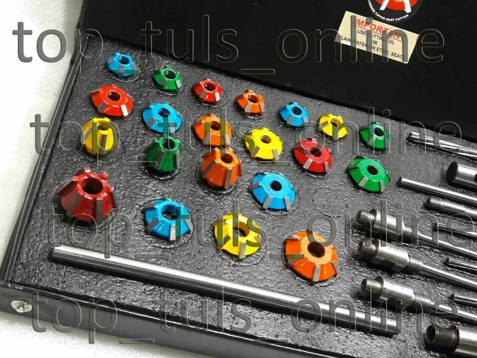KTM,HONDA,KAWASAKI,SUZUKI JAPAN BIKES VALVE RE SEATING TOOL KIT CARBIDE HEADS