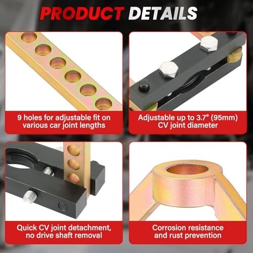 Universal CV Joint Puller Tool – 9 Holes Axle Separator Remover for Easy Repairs