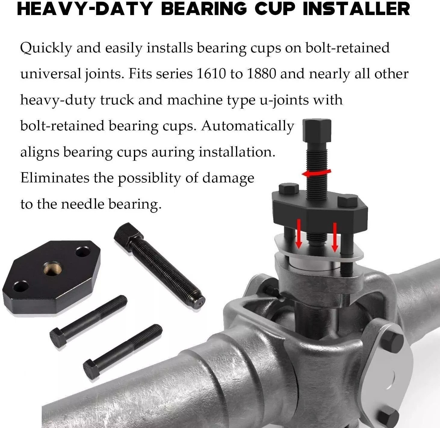 5192 Heavy Duty Bearing Cup Installer Tool for Truck Machine U-Joint 1610-1880