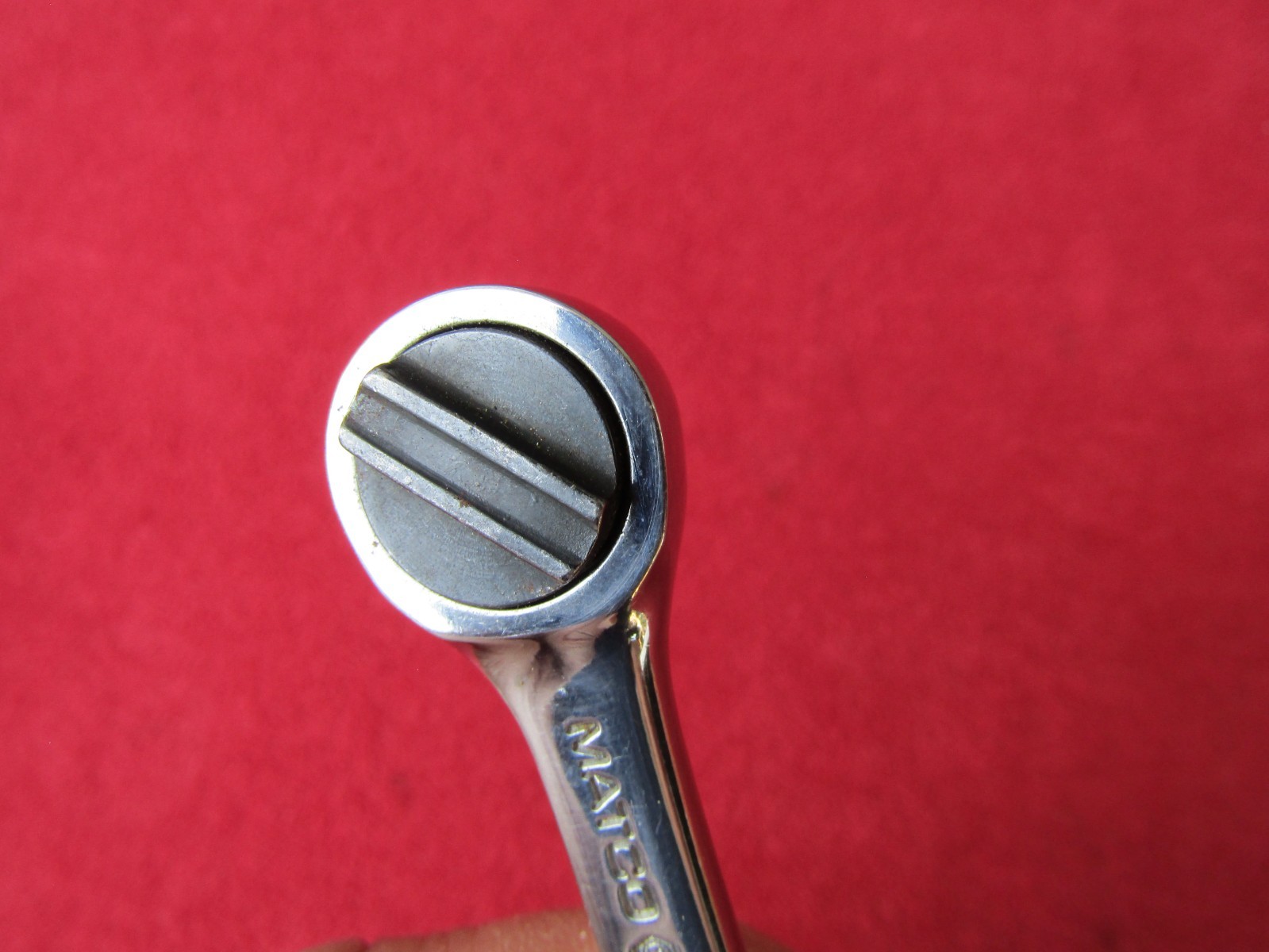 RARE! Matco Tools USA BR5 3/8″ Drive Round Head Chrome Handle 5” Stubby Ratchet