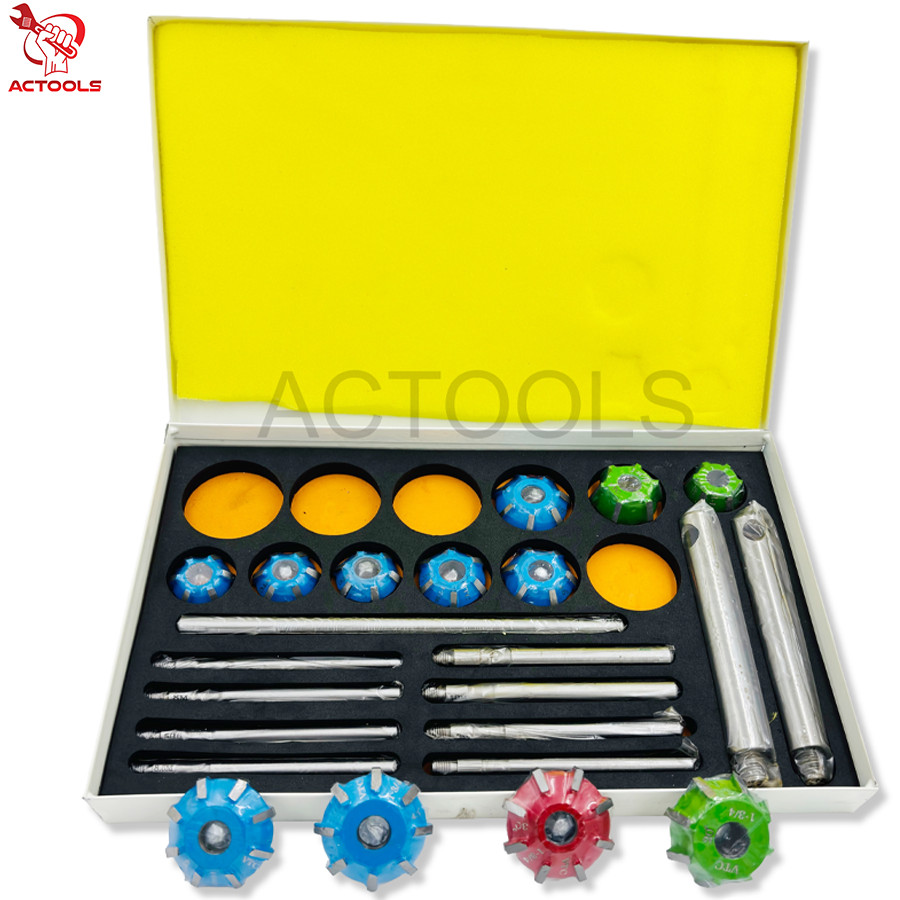 Large Carbide Mounted Valve Seat Cutter Set 30 45 70 (20 Degrees) USA ACTOOLS