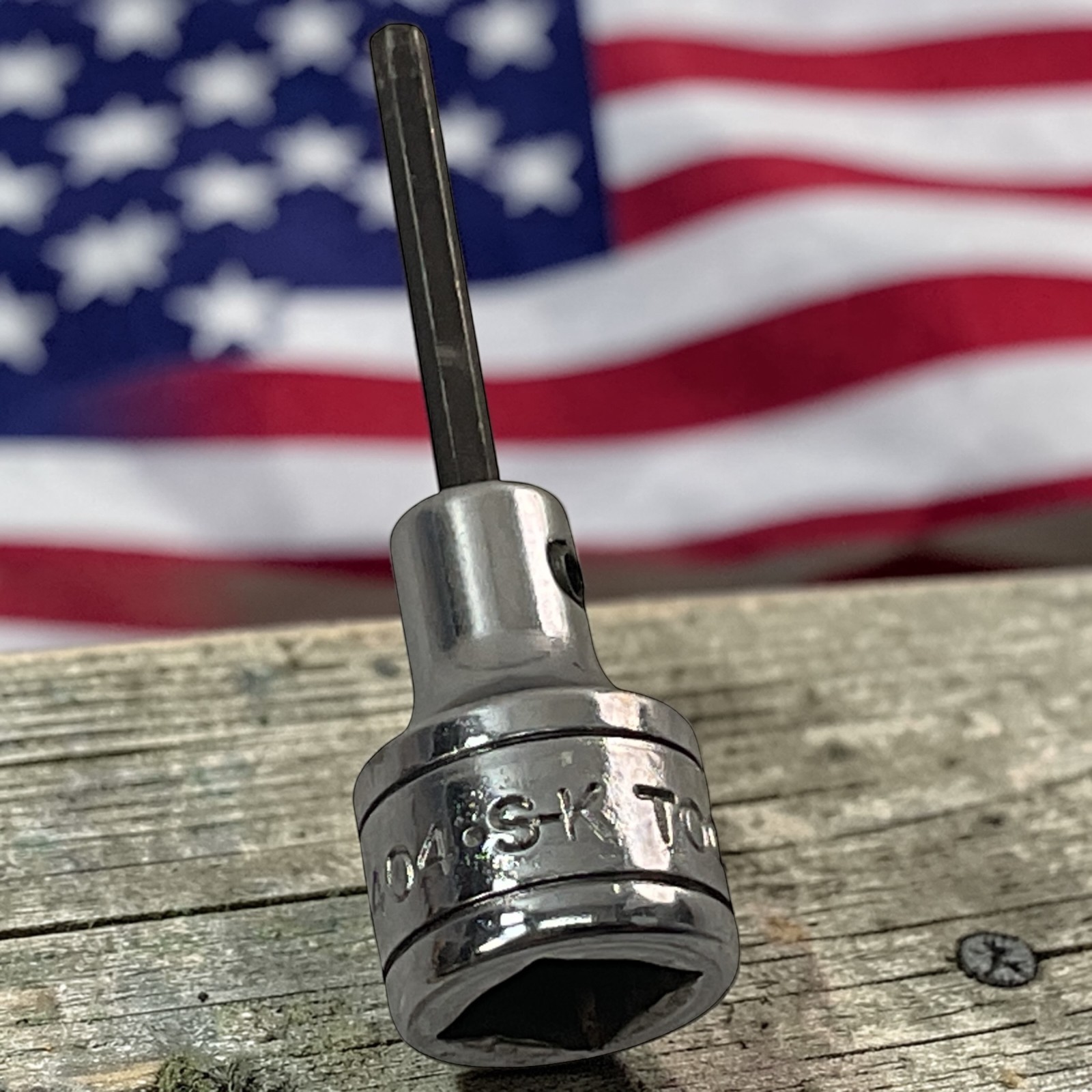 S-K Tools Hex Bit Socket 45404 3/8″ Dr 1/8″ Allen USA As Pictured Professional