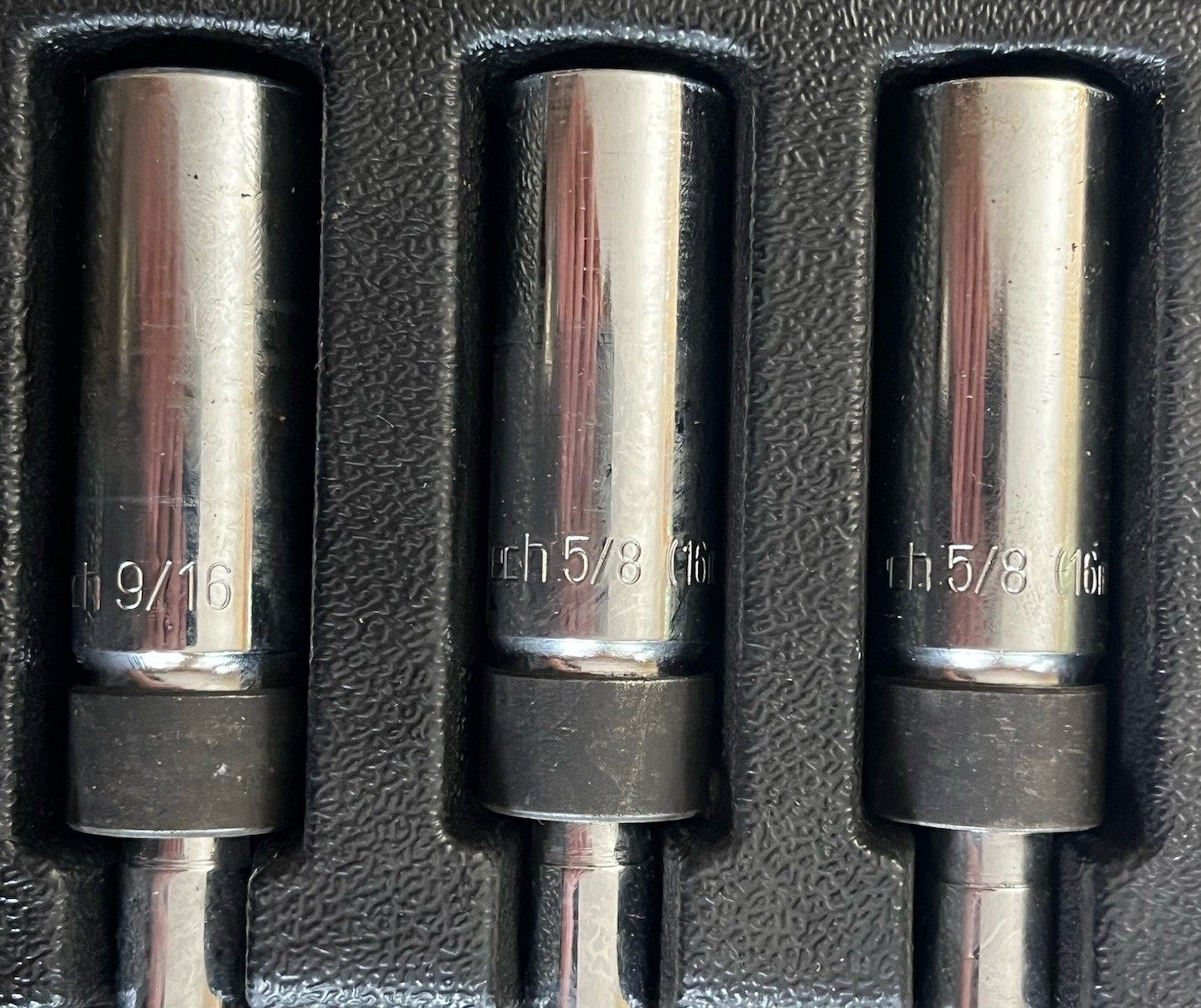 DURATECH 5PCS Swivel Magnetic Spark Plug Socket 5PC (5/8″, 9/16″, 0.551″)