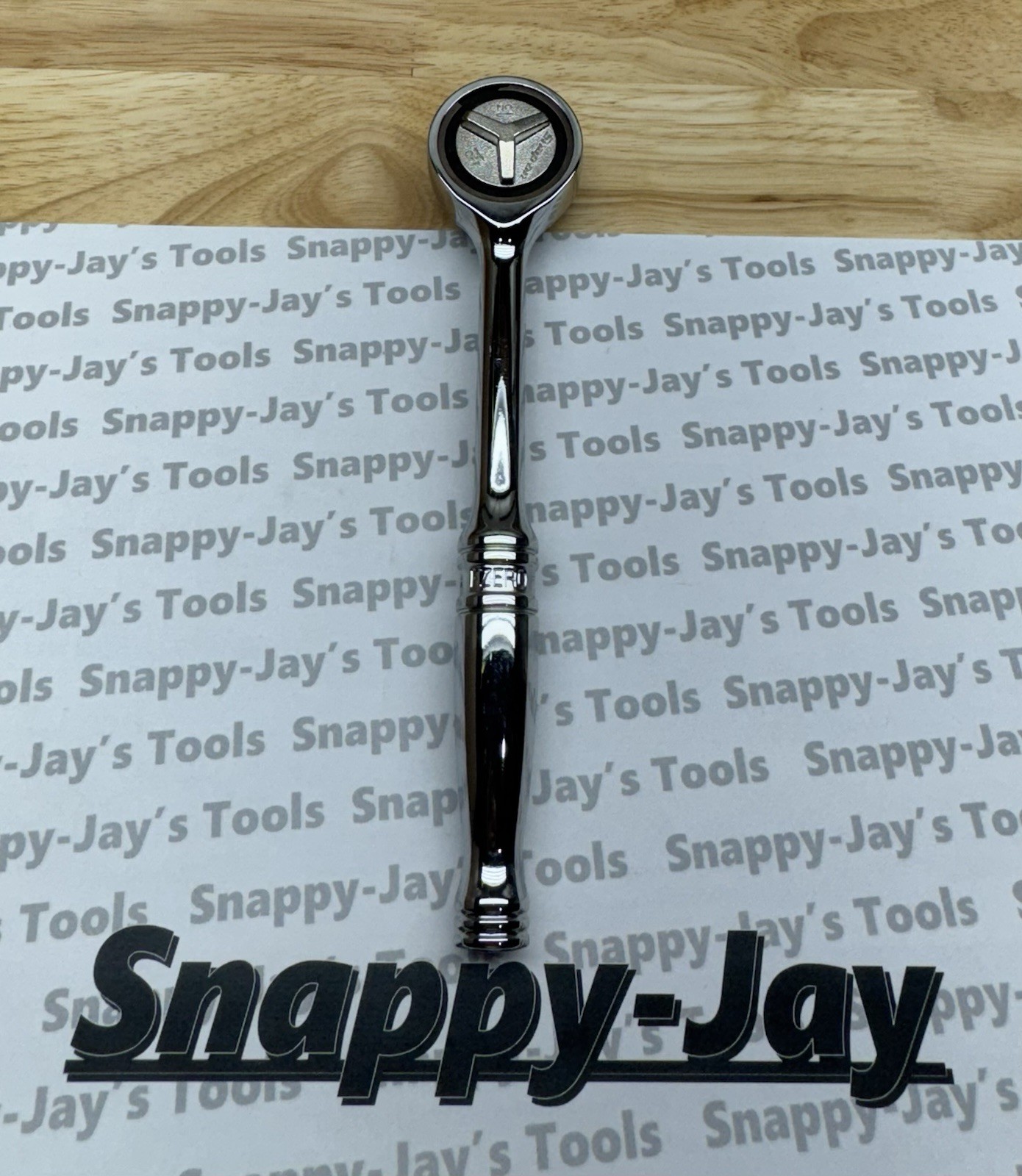 Snap-on Tools USA NEW 3/8″ Drive Chrome Handle Gearless Round Head Ratchet FZERO