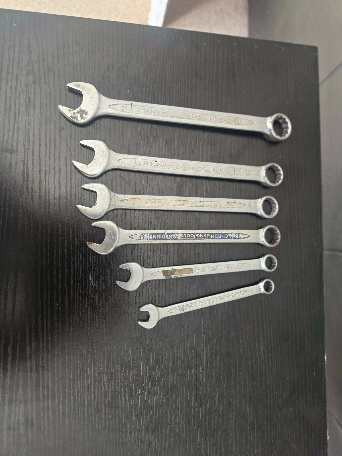 Teng Tools Combination Spanner Set 10 12 15 16 17 19