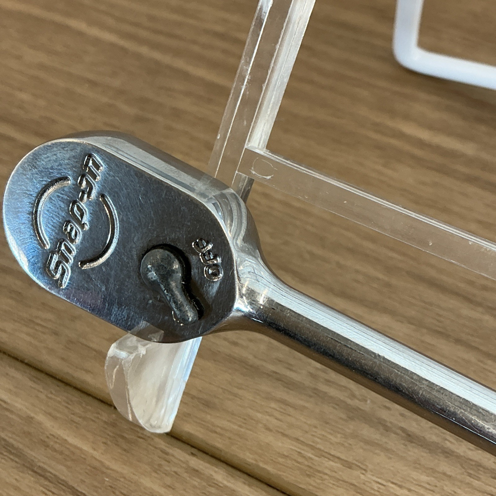 SNAP ON 1/4″ DRIVE CHROME TL72 6 1/2″ LONG HANDLE RATCHET DUAL 80 TECHNOLOGY
