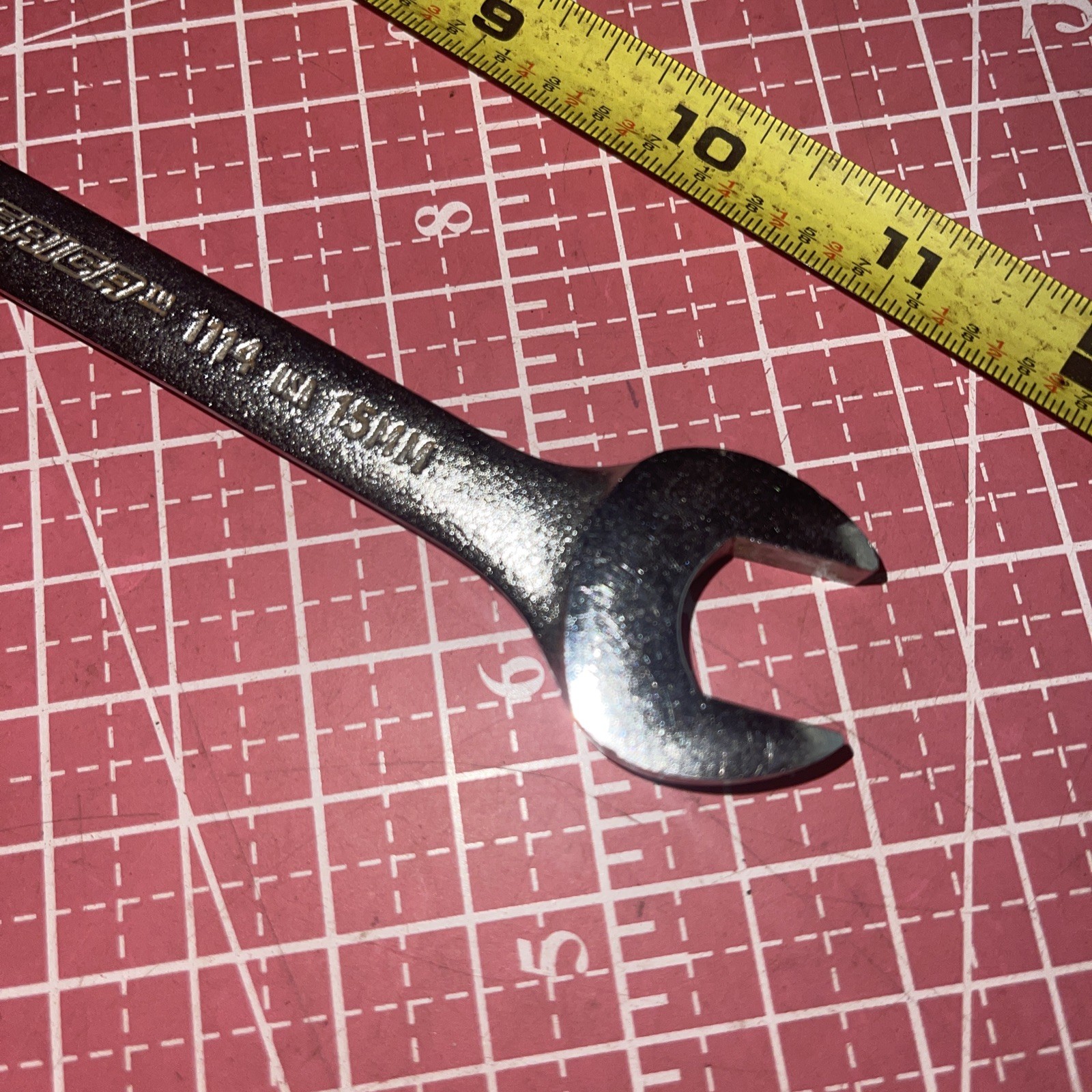 Proamerica USA 1114 14 X 15 MM Metric Open End Wrench 14MM 15MM Vintage
