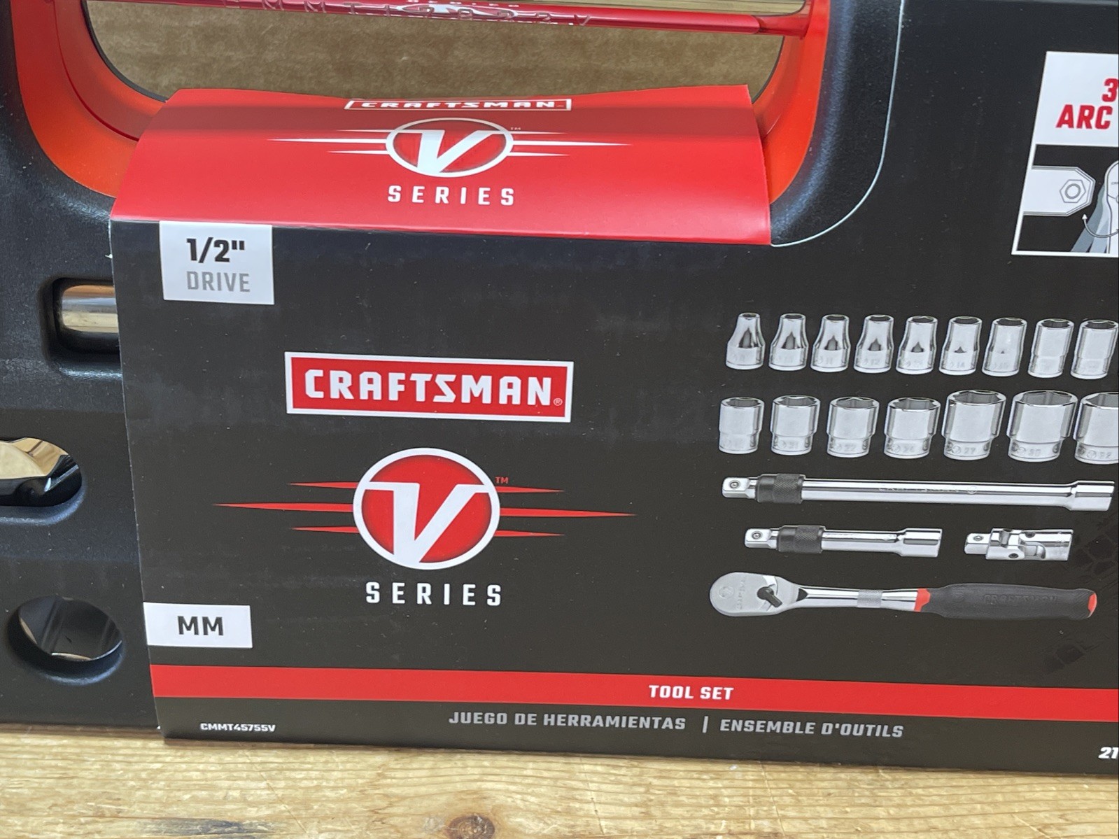 Craftsman V Series 21 Piece 1/2″ Drive Shallow Metric Socket Set CMMT45755V