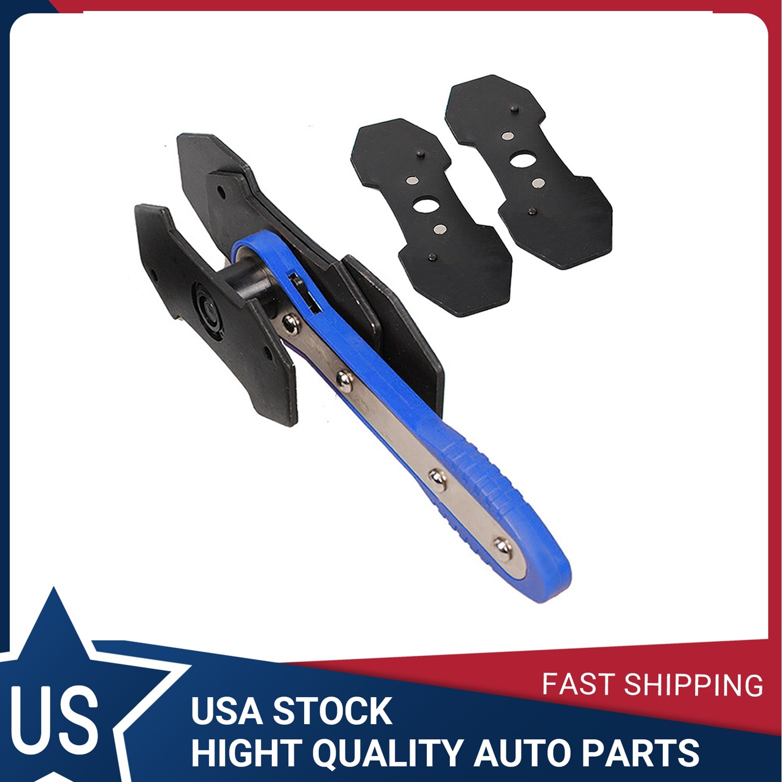 Ratcheting Brake Piston Spreader Wrench Caliper Pad Install 360° Car Tool Press