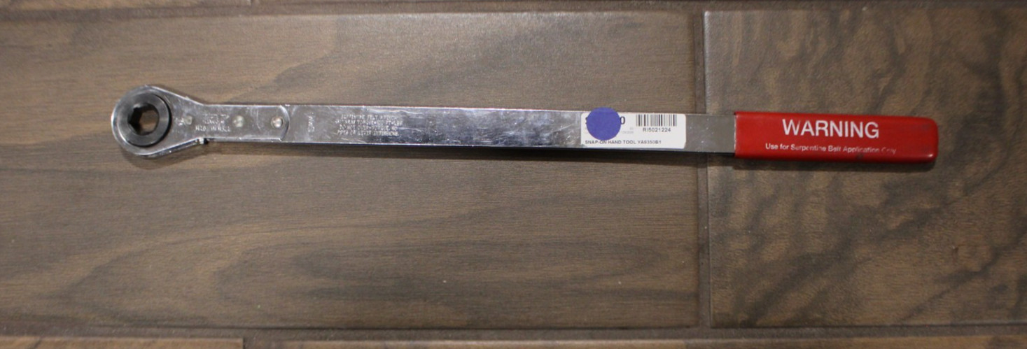 (RI5) Snap-on YA9350B1 Serpentine Belt Tool Wrench