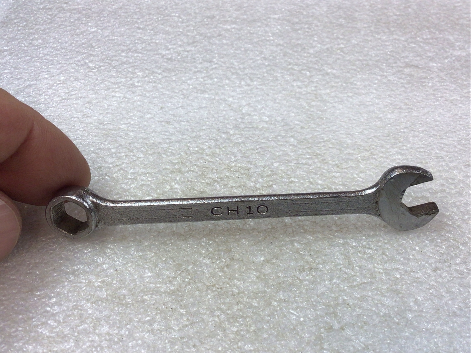 MAC TOOLS#CH10 – 5/16”, SAE, 6 PT., CHROME, SHORT, COMBO. WRENCH (Sabina Ohio)