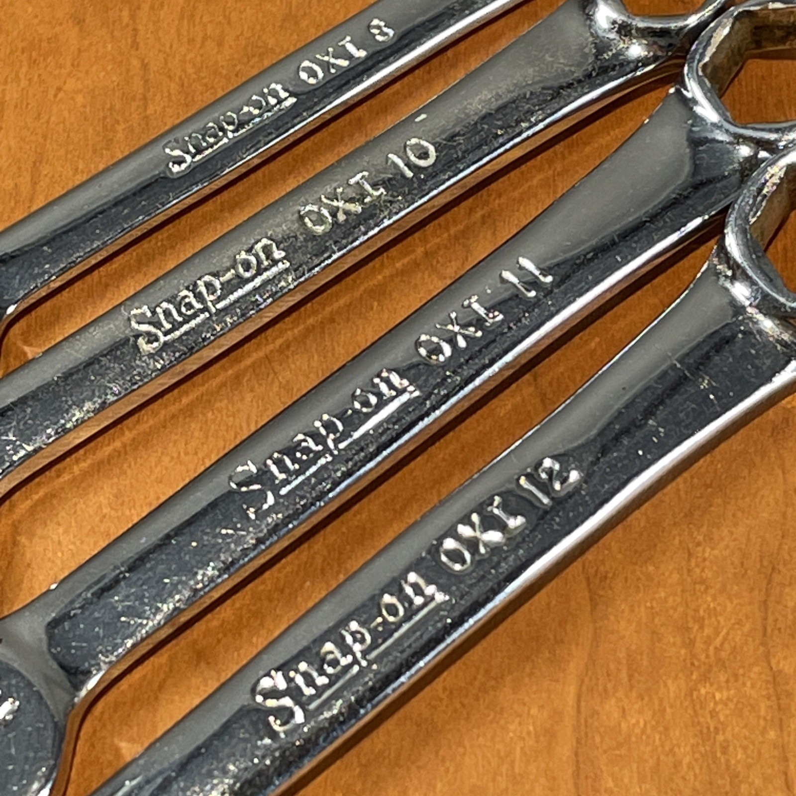 6 Snap-On OXI 8, 10, 11, 12 + OXI M6, M7 Midget SAE 6 Pt Combination Wrenches