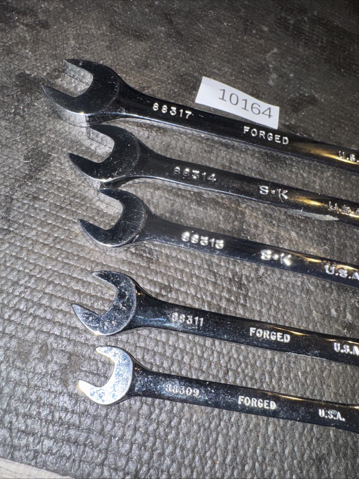 SK Tools USA S-K 5pc Full Polish Metric Combination Wrench Set 17/14/13/11/9mm
