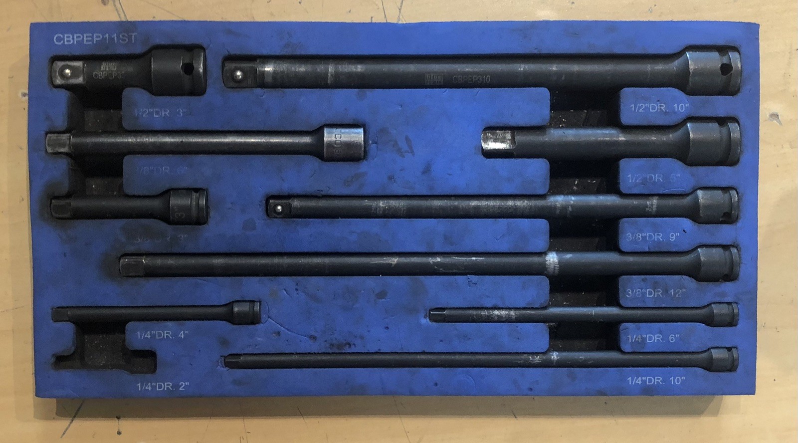 Blue Power Socket Extensions CBPEP11ST (missing One& Mismatch)+ CBPE12ST (full)