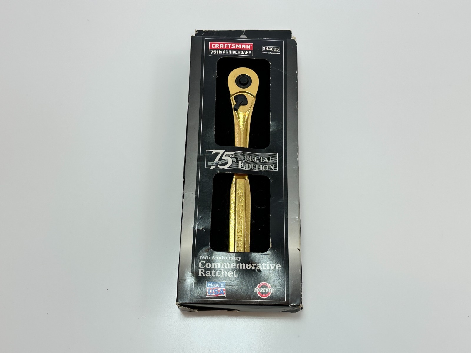 SEARS Craftsman USA 44895 GOLD 75th Anniversary Edition 3/8” Ratchet (Rare NOS)