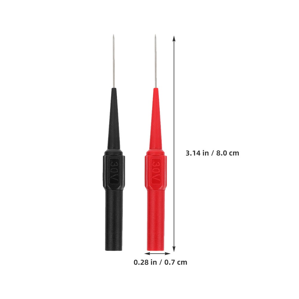 2 Pcs Magnetic Test Probe Multimeter Pins Car Circuit Tester Back