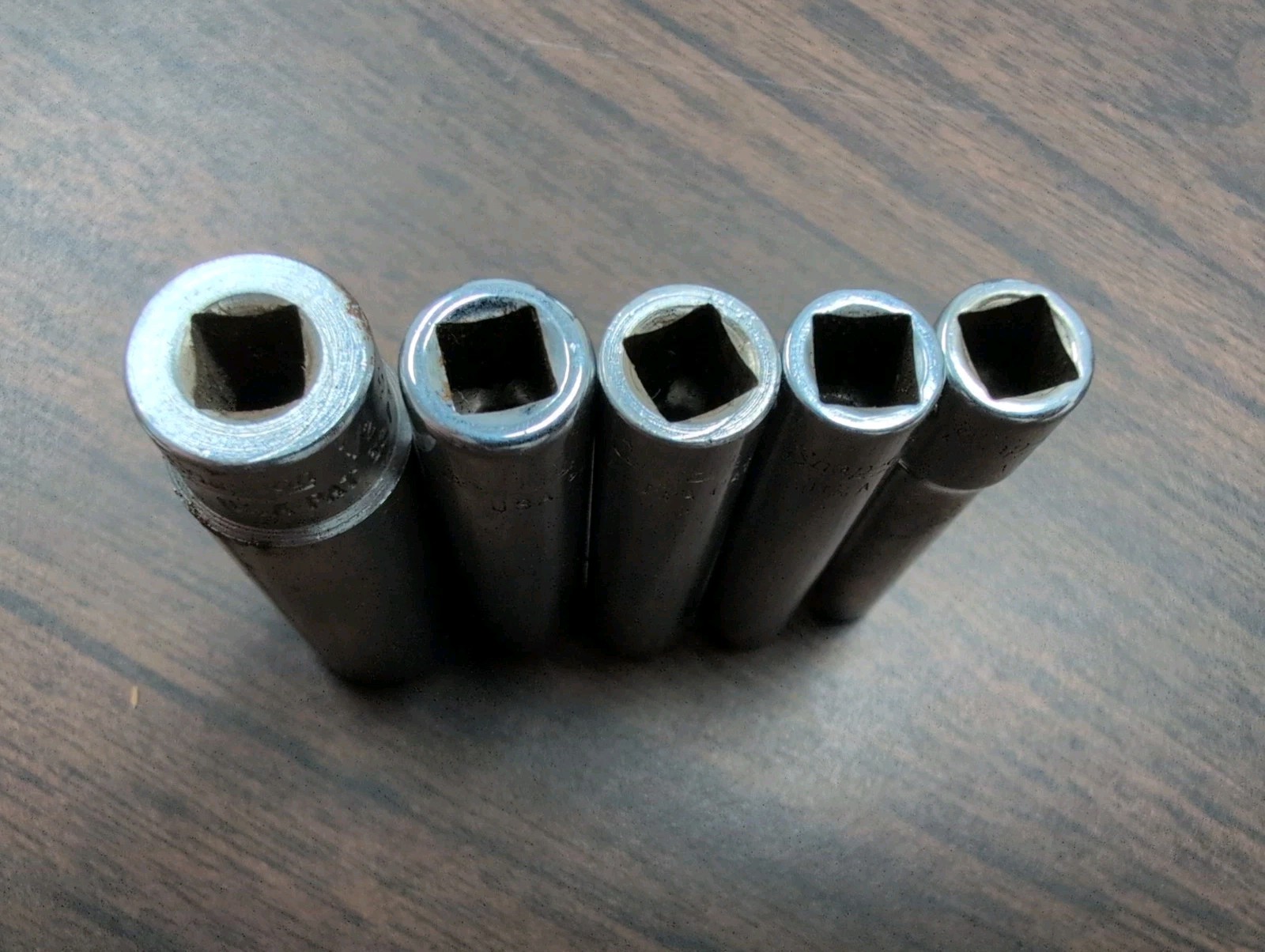 Vintage Craftsman USA 1/4″ Drive Deep Socket Set 5pc SAE 6-Pt Pat 3273430