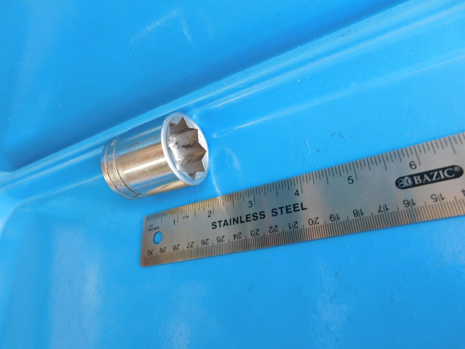 USED ,SNAP ON TOOLS » 1 IN. » DBL. SQUARE 1/2 IN. DR. SOCKET , PART #SW432