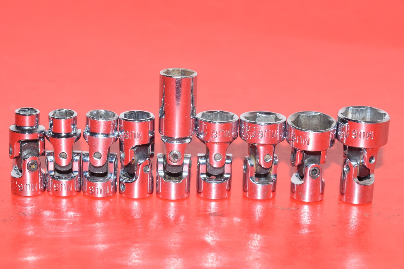 Mac & Snap-On 1/4″ Drive 10pc Metric 6mm – 14mm Universal Swivel Socket Set
