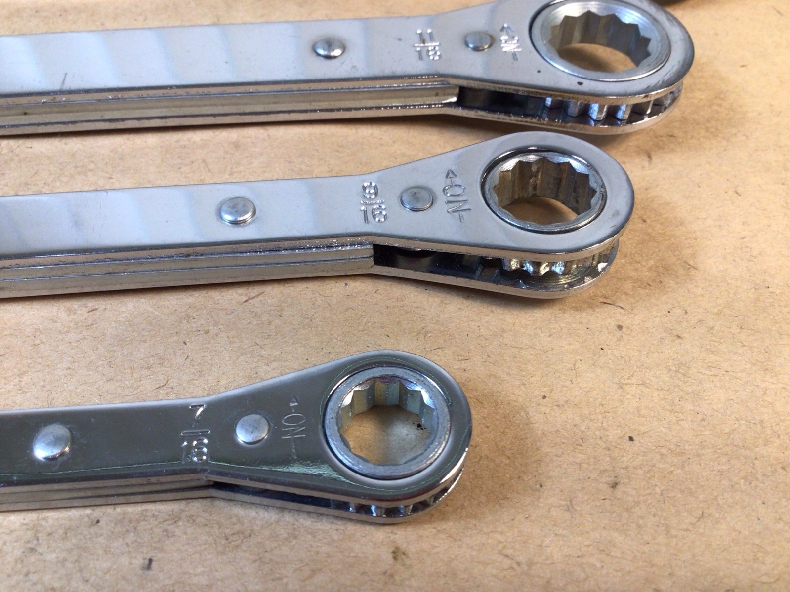 Matco 3/8” To 15/16” 12 Point Box Ratchet Wrench Set WRXL12142 To WRXL26302