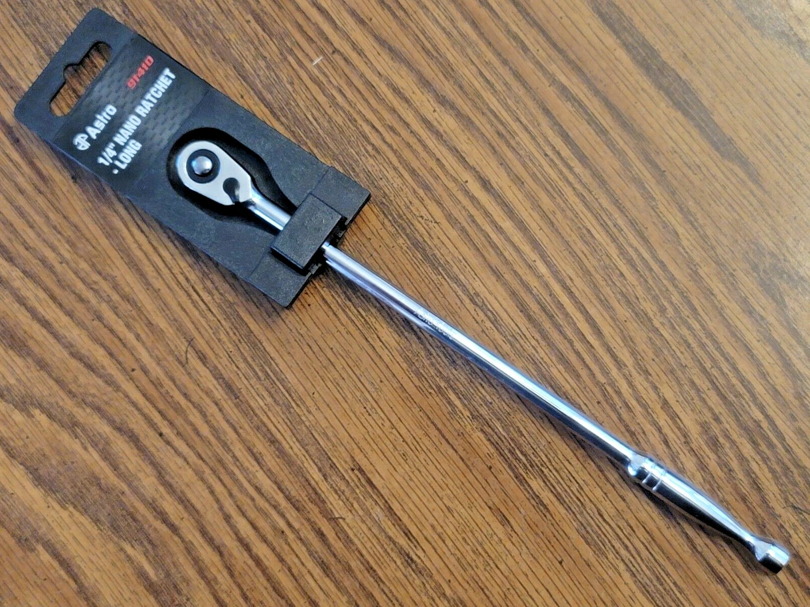 ASTRO 1/4dr 10″ Extra Long Nano Slim Head 72 Tooth Ratchet #91410